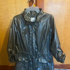Style & Co. Shiny Gray Utility Jacket